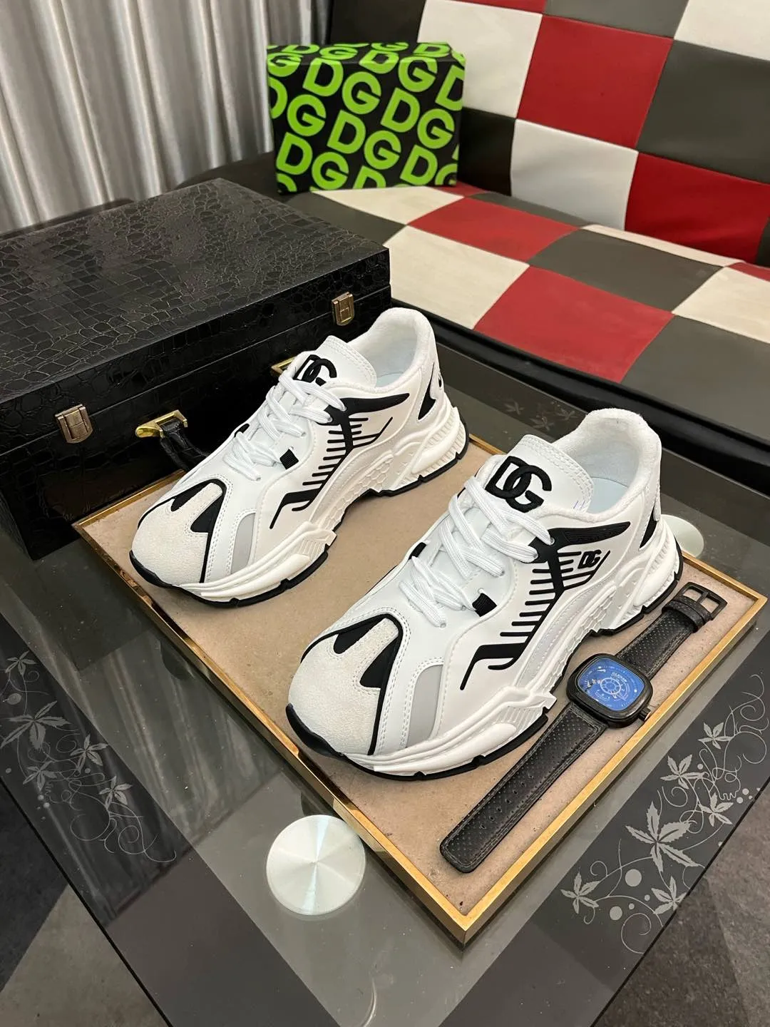 Men's men's shoes💰560⌚️⌚️DG "Dolce & Gabbana" low-top casual shoes Regular size: 35-46 Product material: Upper imported cowhide stitching fabric, breathable lining, original outsole